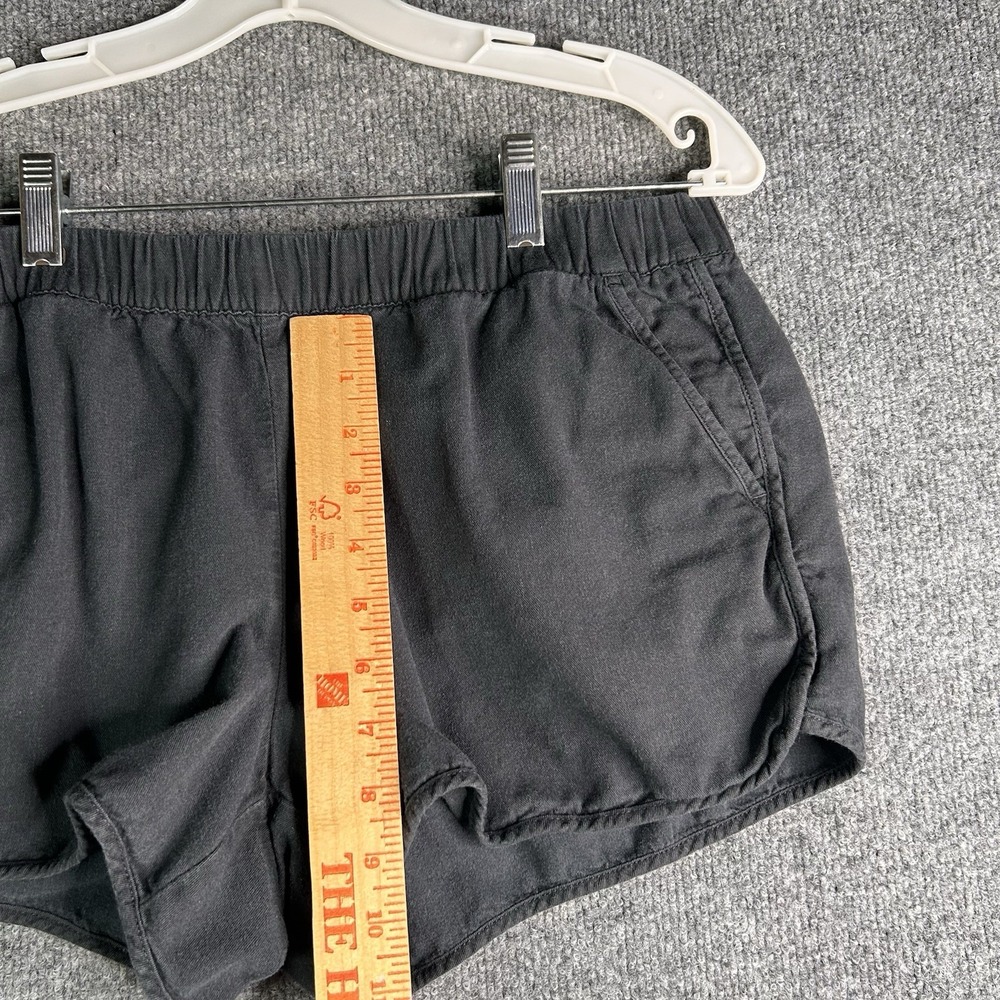 Madewell Pull On Running Shorts Womens Size Medium Washed Black Elastic Waist - Picture 6 of 9